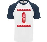 Crayon Vestito Costume Divertente DA UOMO S/S Baseball Maglietta