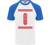 Crayon Vestito Costume Divertente DA UOMO S/S Baseball Maglietta