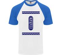Crayon Vestito Costume Divertente DA UOMO S/S Baseball T-Shirt