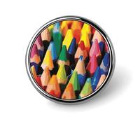 Crayons Distintivo rotondo carino smalto spilla spilla spilla personalizzata abbigliamento decorazione unisex porta badge cappelli borse camicie decorazione