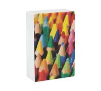 Crayons - Portasigarette di dimensioni normali, scatola stile teschio, capacità 20, per donne e uomini, perfetto per arrotolare le sigarette