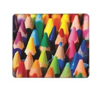 Crayons Tappetino per mouse con bordo cucito, personalizzato Premium testurizzato Tappetino per mouse per computer con base in gomma antiscivolo, tappetino per mouse da gioco impermeabile per laptop