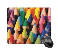 Crayons - Tappetino per mouse quadrato, portatile, con base in gomma antiscivolo, 18 x 22 cm, ultra sottile, per computer, laptop, ufficio, accessori da scrivania