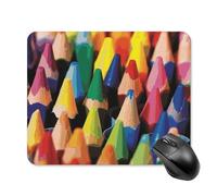 Crayons - Tappetino per mouse quadrato, portatile, con base in gomma antiscivolo, 20 x 25 cm, ultra sottile, per computer, laptop, ufficio, accessori da scrivania