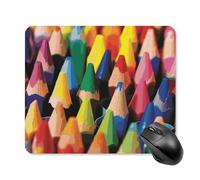 Crayons - Tappetino per mouse quadrato, portatile, con base in gomma antiscivolo, 25 x 30 cm, ultra sottile, per computer, laptop, ufficio, accessori da scrivania