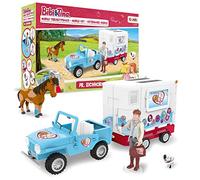 CRAZE Bibi e Tina Play Set Stazione Veterinaria Mobile Dr. Eichhorn Cavalli Giocattolo Veterinario Dottore Figure Martinshof Cavalli Ragazze Set Regalo Età 3+