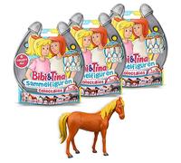 CRAZE Bibi e Tina - Set di 3 statuette da collezione Martinshof da collezionare e scambiare, regalo per cavalli e ragazze, giocattolo per cavalli a partire dai 3 anni in su