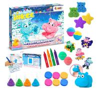 CRAZE, Calendario Avvento bambini 2022, Calendario dell' avvento bombe da bagno bambini, Inkee Bath Fun, giocattoli di acqua, 24 sorprese, 40638, Multicolore