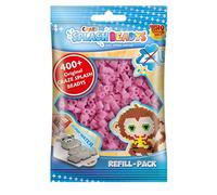 CRAZE-CSB Splash Beadys per Bambini, Confezione Rosa con Glitter 400 Pezzi, Fai da Te, d'Acqua Senza Ferro, Perline di Colla di Ricarica, 11782, Colore, 2 x 10.5 x 16 cm