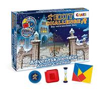 CRAZE Exit Advent Calendar - Escape Game Calendario dell'Avvento | 24 rompicapi a tema Casa Stregata, decoder e clessidra inclusi - ideale per famiglie e fan dei giochi di fuga