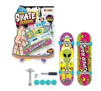 CRAZE Fingerboard Set - Confezione da 2 Mini Skateboard da Dita Tipo Tech Deck - Fingerboard con Accessori per Bambini - Skateboard Mini per Trucchi e Stunt