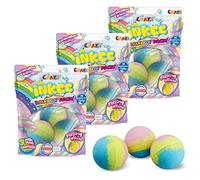 CRAZE INKEE 3 Set Bombe da Bagno Bambini Arcobaleno profumata Effetto effervescente 9 Bolle di Sapone Bambini Multicolore Giochi da Bagno, 30448