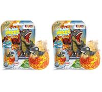 CRAZE INKEE Bombe da Bagno per Bambini, Surprise Dino Bombe da Bagno a Sorpresa, Palline da Bagno con Figure di Dinosauri magici Giochi da Bagno, 35597 (Confezione da 2)