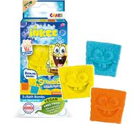INKEE Mini Pack Spongebob, Set Di 3 Pompe Da Bagno Per Bambini Con Forme Di Spongebob e Aromi di Popcorn, Divertimento Garantito