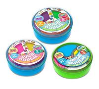 CRAZE Magic Dough Twist Tricolor Confezione da 3 Smart Plastilina colorata 3 colori da mescolare 3x 35g Pasta modellabile 3 Scatole Argilla da modellare Pasta Intelligente 30424