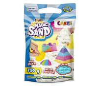 CRAZE MAGIC SAND, Sabbia Magica per bambini, Confezione di ricarica turchese, Sabbia cinetica per giocare, 750g di sabbia magica colorata da modellare