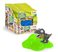 CRAZE Magic Slime 18 Foil Bag confezione di 75ml, include 1 statuina di Dinorex, Borsa di slime per bambini, Slime magico in una borsa Assortito