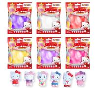 CRAZE MAGIC SLIME BAG HELLO KITTY 6 Pack | Slime bambini con figura di Hello Kitty a sorpresa, 6x sacchetti di slime per bambini, 6 colori, set slime, toilette, senza residui