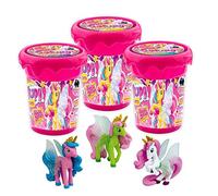 CRAZE Magic Slime GALUPY 30967 - Mela magica per bambini con unicorno, 3 x 150 ml