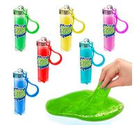 CRAZE Magic Slime Keychanin 6 Slime Portachiavi da 25 ml, Gioco Colorato Slime per Bambini