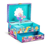 CRAZE - Scatola Musicale per Bambina, Galupy Mermaid con Cassetto Rimovibile, Interno in Velluto, Specchio e Unicorno Girevole