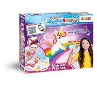 Craze Splash Beadys Unicorn, Perline d'acqua colorate a forma di unicorni con 3 cristalli Swarovski, Kit artigianale per bambini fai da te, Perline d'acqua non stirabili, 58467