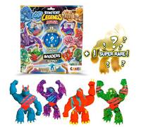 CRAZE Stretchy Legends Mini Multipack Invaders, Set di 5 figurine elastiche da collezione per bambini, 15 diversi modelli