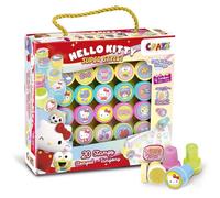 CRAZE Timbri bambini Hello Kitty regalo 20 Timbrini lavabili per bambini Timbro a inchiostro Hello Kitty Giocattolo Timbri per Bambini Modelli diversi 4 Colori Giochi creativi per bambini