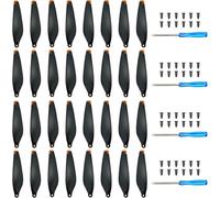 Craznick Eliche per DJI Mini 3 Pale di ricambio per eliche Ali a basso rumore per DJI Mini 3 droni accessori Viti e cacciaviti esclusivi arancia 32 pezzi