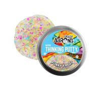 Crazy Aaron's Thinking Putty - Mini latta Funky Fidget, mastice sensoriale trasparente per bambini e adulti, in latta da 5,1 cm, divertimento creativo e senza fine, giocattolo terapeutico antistress