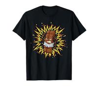 Crazy Angry Chocolate Bar Cartoon Candy Esplosione Maglietta