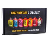 Crazy Bastard Sauce - Set di 7 - Salsa al peperoncino dolce all'estremo