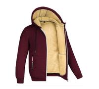 crazy bean Felpa Giacca in Pile Foderata Uomo con Cappuccio Tasche Zip | Giubbotto Invernale Termico, Sportiva Classic Giacche Calda, Palestra Felpati Trekking