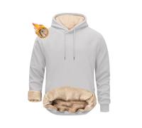 crazy bean Felpa Uomo con Cappuccio in Pile Foderata Hoodie Imbottita Calda | Pullover Invernali Termica, a Maniche Lunghe, Invernale Sportivo Basic Casual, Trekking Palestra