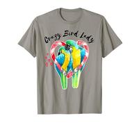Crazy Bird Lady - Ara Pappagallo Acquerello Maglietta