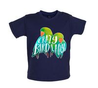 Crazy Bird Lady - Maglietta Per Bambini / Tutina - Inseparabile Animale Amore
