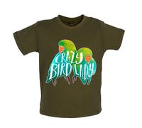Crazy Bird Lady - Maglietta Per Bambini / Tutina - Inseparabile Animale Amore