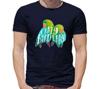 Crazy Bird Lady - Maglietta Uomo - Amore Animale Per Inseparabili