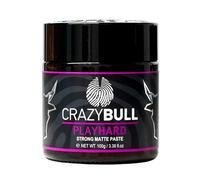 CRAZY BULL Play Hard 100ml - Pasta Texturizzante Opaca a Fissaggio Forte per Capelli, Definizione e Volume Duraturi, Ideale per Tutti i Tipi di Capelli, Senza Olio né Alcool