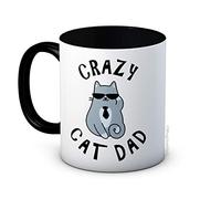 Crazy Cat Dad - Umoristico caffè di Ceramica di Alta qualità Tazza