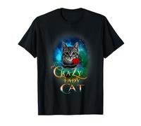 Crazy Cat Lady Funny Kitten Cats Lover Mommy Mothers Day Maglietta