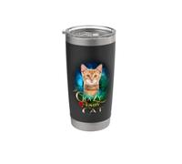 Crazy Cat Lady Funny Kitten Tabby Cat Lover Mothers Day Bicchiere termico in acciaio inox doppia parete