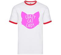 Crazy Cat Lady Rosa - Uomo Suoneria - Gatti Amante Animali Love Gattino Gattini