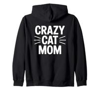 Crazy Cat Mom Felpa con Cappuccio