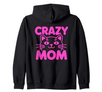Crazy Cat Mom Felpa con Cappuccio