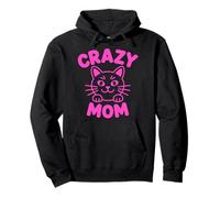 Crazy Cat Mom Felpa con Cappuccio