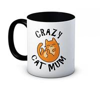 Crazy Cat Mum - Umoristico caffè di Ceramica di Alta qualità Tazza