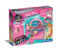 Clementoni - 18734 - crazy chic - miss bag trousse, set trucchi bambina