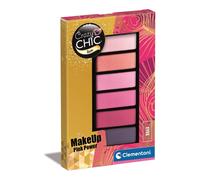 Clementoni Crazy Chic Teen-Eyeshadow: Rosa, Trousse Ombre, trucchi sicuri e anallergici, per bambine 9 anni, facile da lavare con acqua, multicolore - 18852