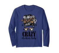 Crazy Chicken Lady Dishy Bun Maglia a Manica